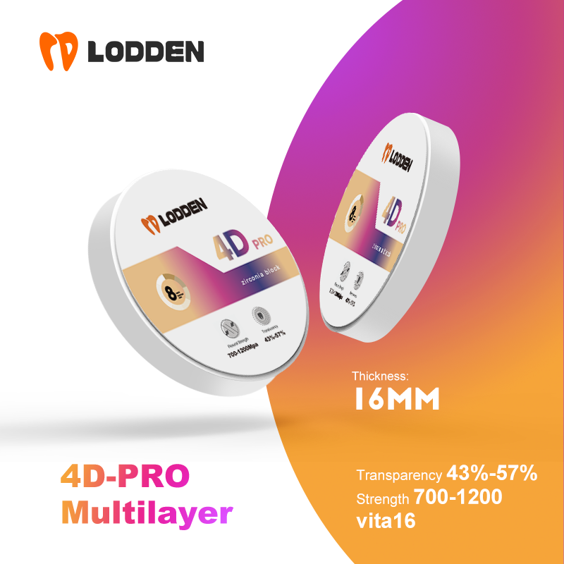 Best of LODDEN 4D Pro Multilayer Zirconia Dental Lab 8 Layer CAD CAM Open System 98x16mm 43%-57% High Strength Zirconia Block Reviews & Tips