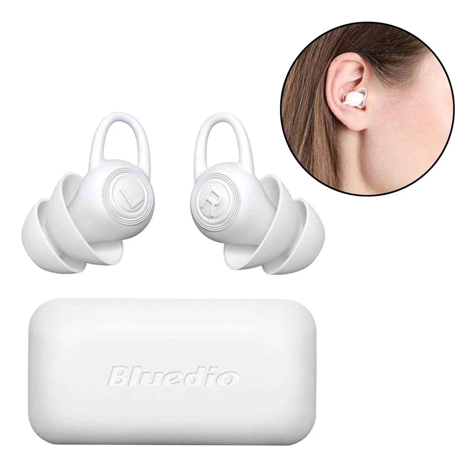 1 Pair Silicone Ear Noise Cancelling for Sleeping Swimming Concerts