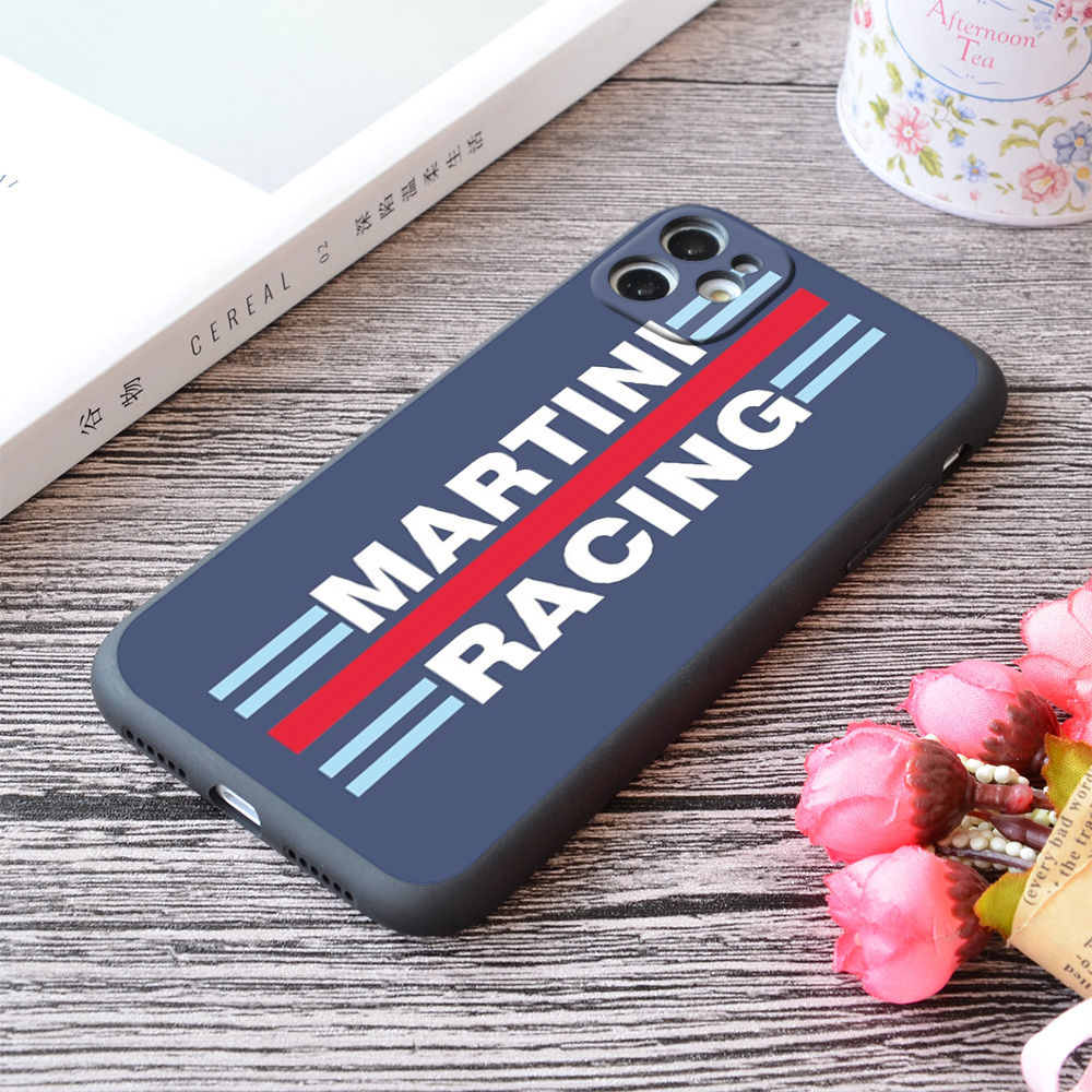 motorola one 5g ace phone case Martini Pattern Print Soft Silicone Matt iPhone Case For Apple 11 Pro Max Series Carbon Fiber Racing Stripes No7 No23 70 F1 moto g stylus 5g case