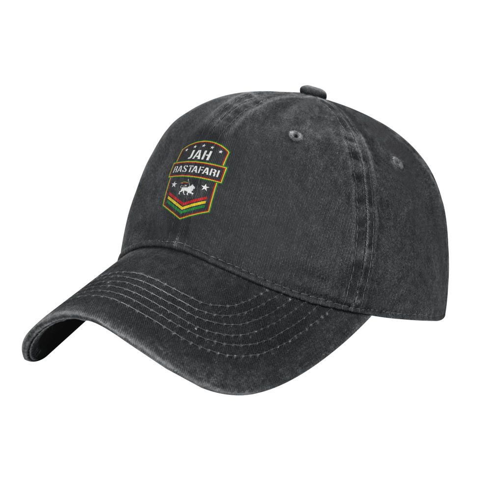 Jah Rastafari von Judah Classic Star Baseball Cap Männer Hüte Frauen Visier Schutz Snapback Rasta Flagge Löwen kappen – Detail 1