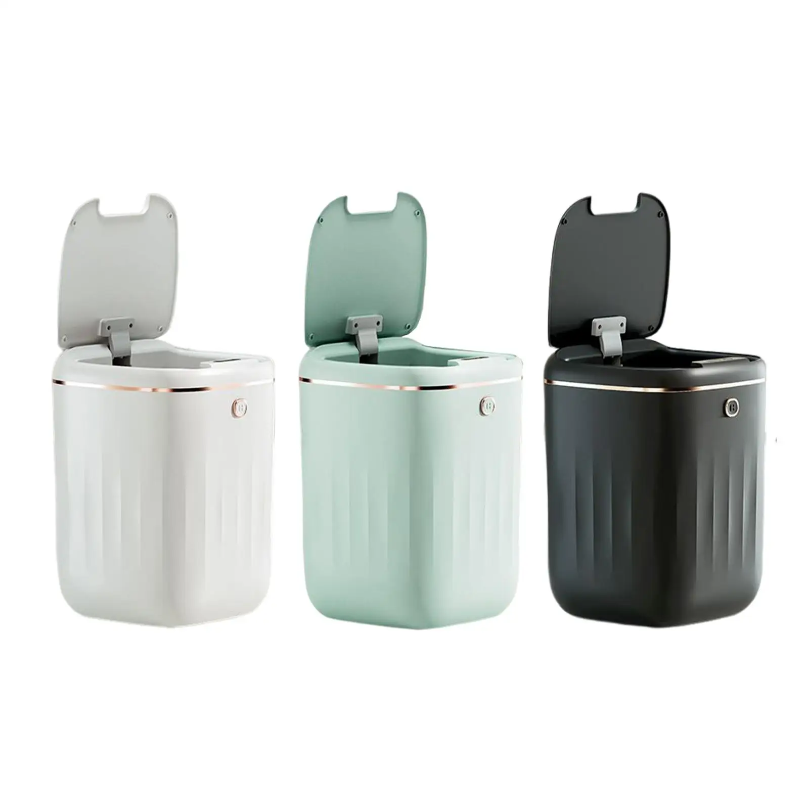 Induction Trash Bin 20L 3 Modes Automatic Large Capacity with Lid Waste Bin Dustbin for Playroom Hotel Bathroom Study Dormitory