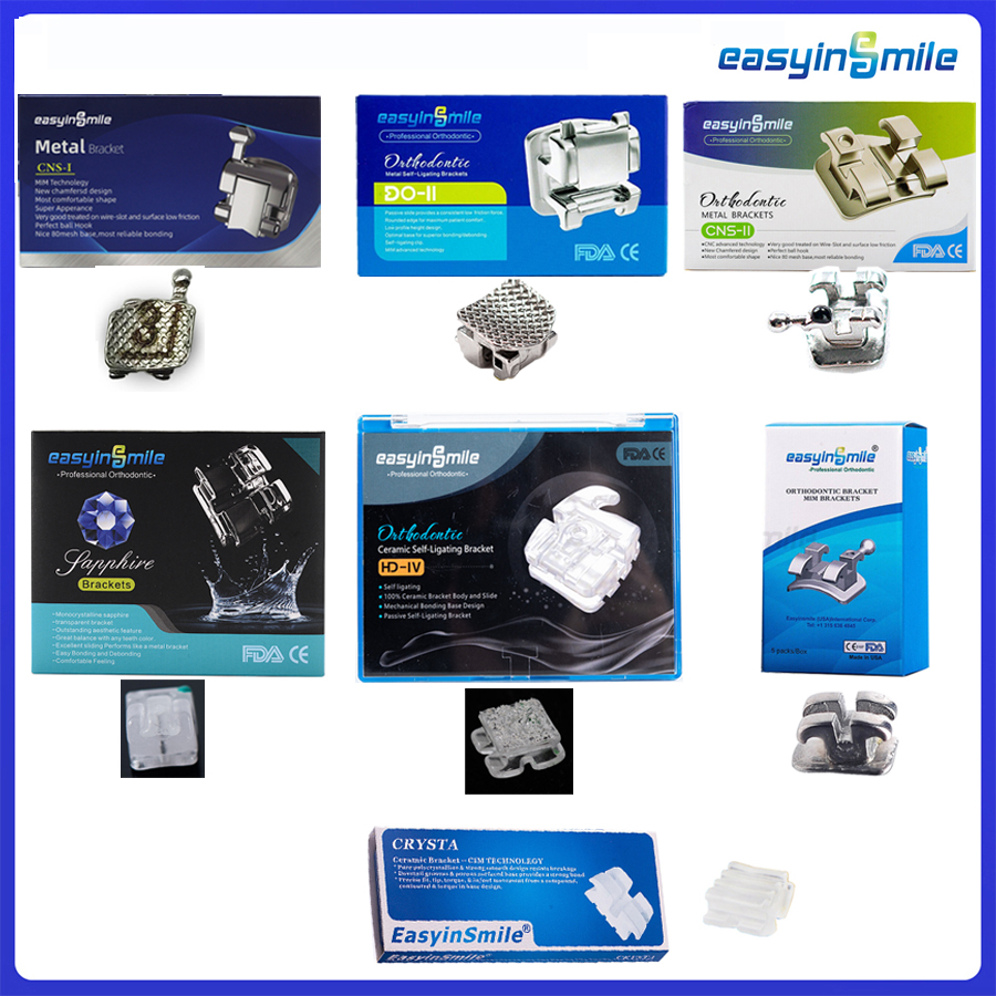 Best of EASYINSMILE High Quality Dental Material For Orhto Bracket Mini Braces Self Ligating Metal / Ceramic Braces Roth / MBT 345 022 Reviews & Tips