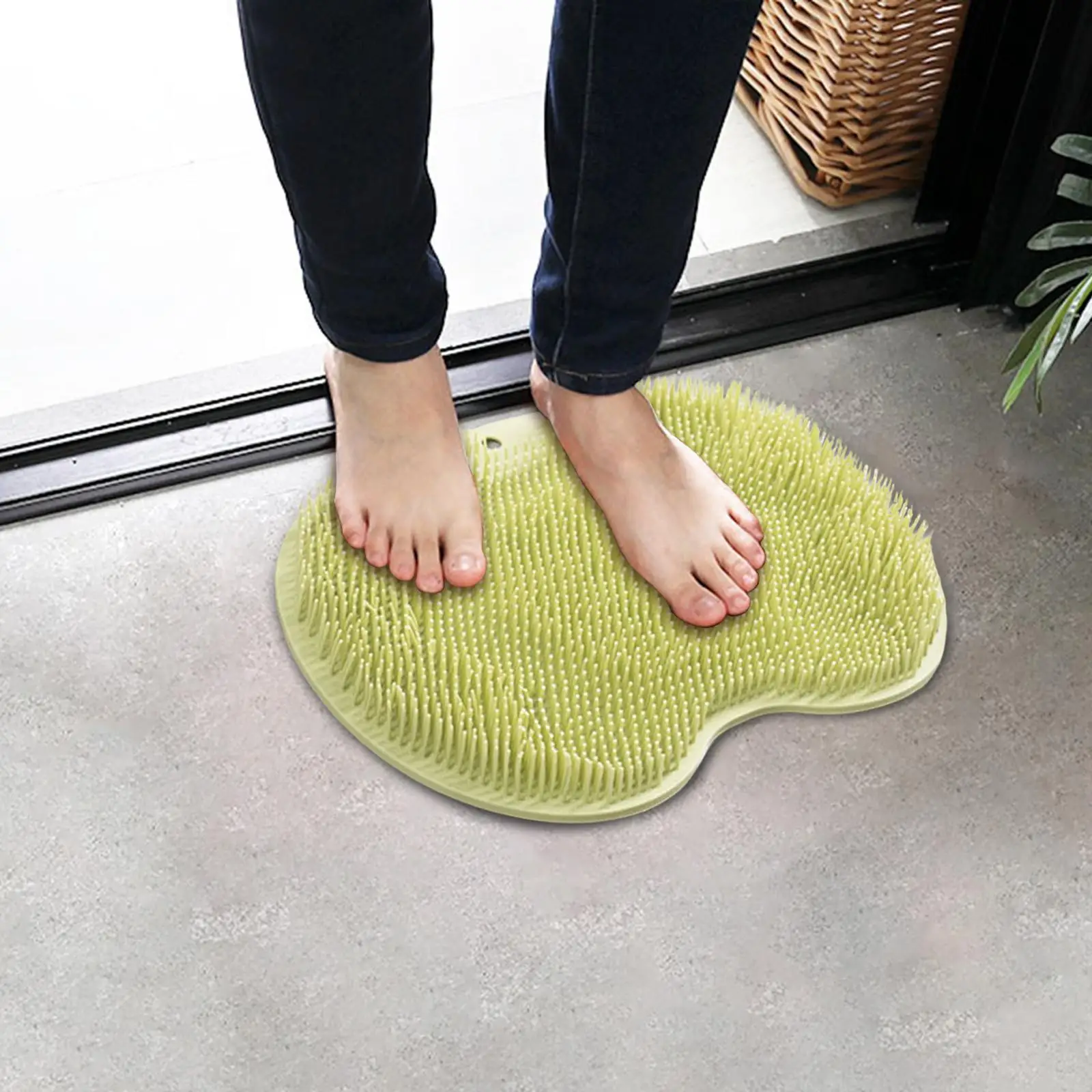 Non  Shower Foot Scrubber Foot Tub Scrubber Cleaner Sturdy  for Exfoliing 