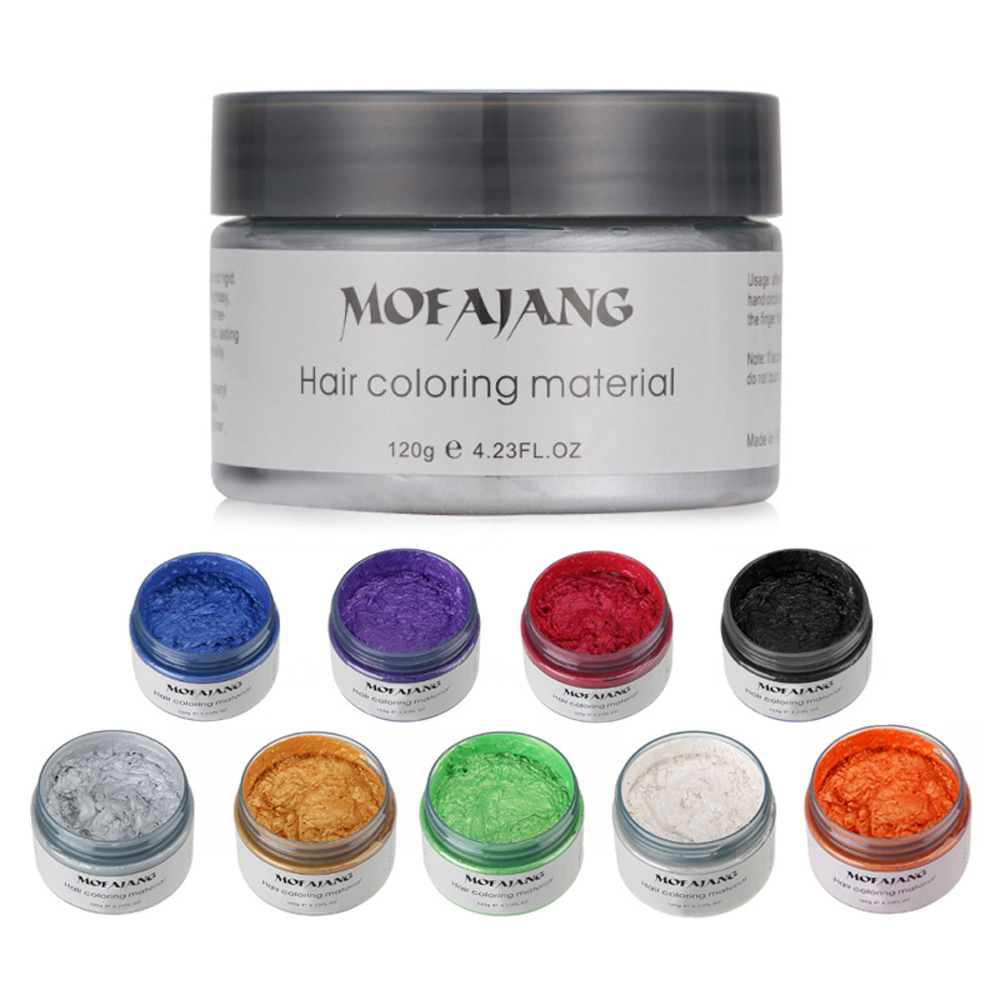 Best of Mofajang Color Hair Wax Dye Styling Pomade Silver Grandma Grey Disposable Natural Strong Gel Cream For Women Men Reviews & Tips