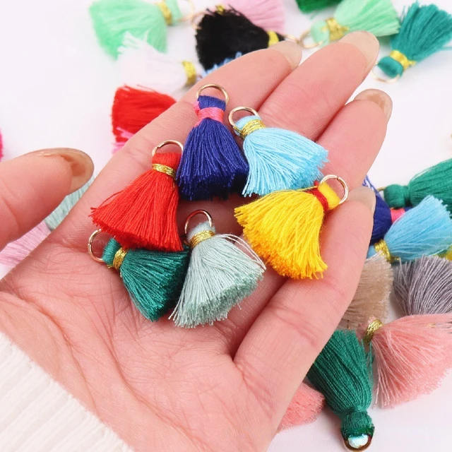 10pcs/Lot Vintage Tassels Colorful Felt Leather Tassels For