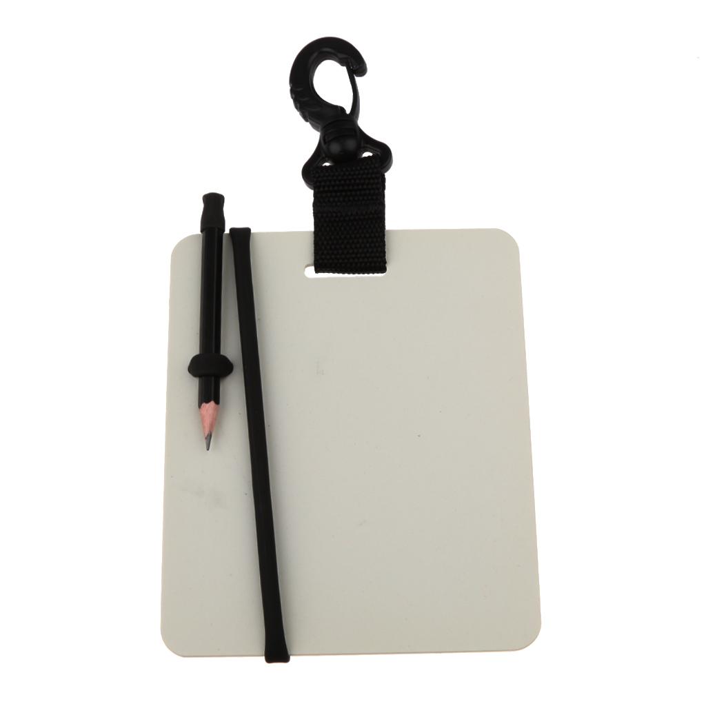 Underwater Writing Slate  Write Board with Pencil, 15.4 x 12.7cm