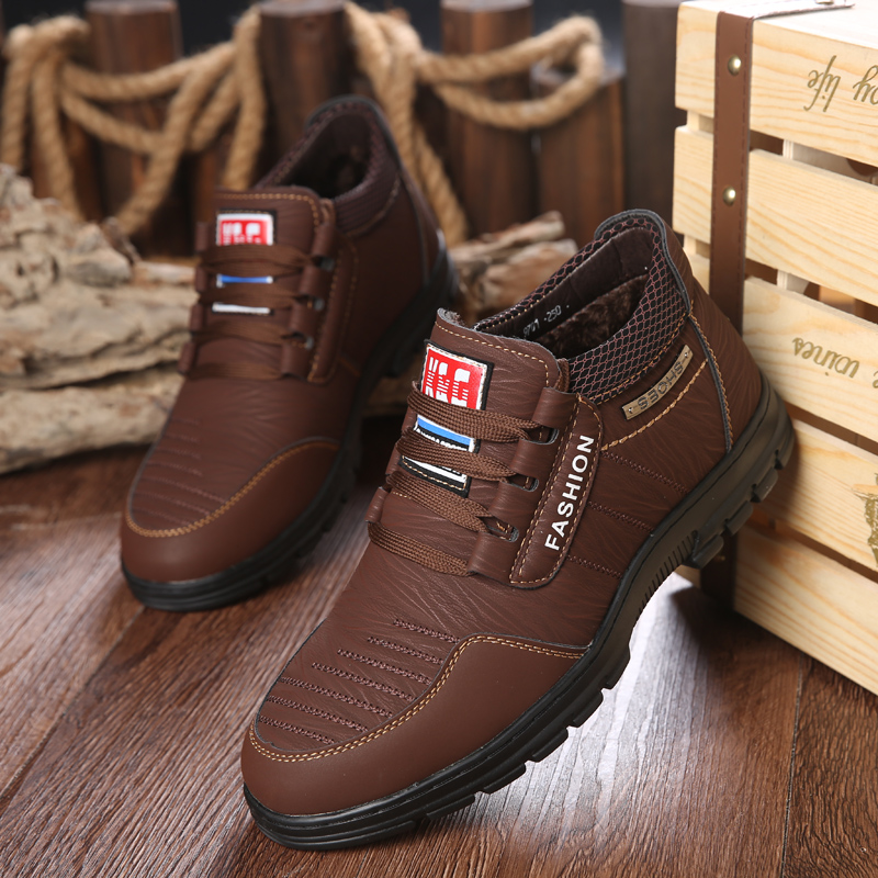 Title 13, Winter Men Boots Leisure Leather Luxury Casual ...