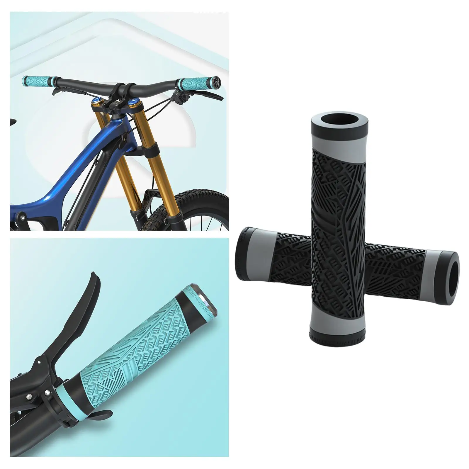 Universal Bike Handle Grips Shock Absorbing Brake Handle Replacement Protection Cover Comfortable for BMX Road Bike