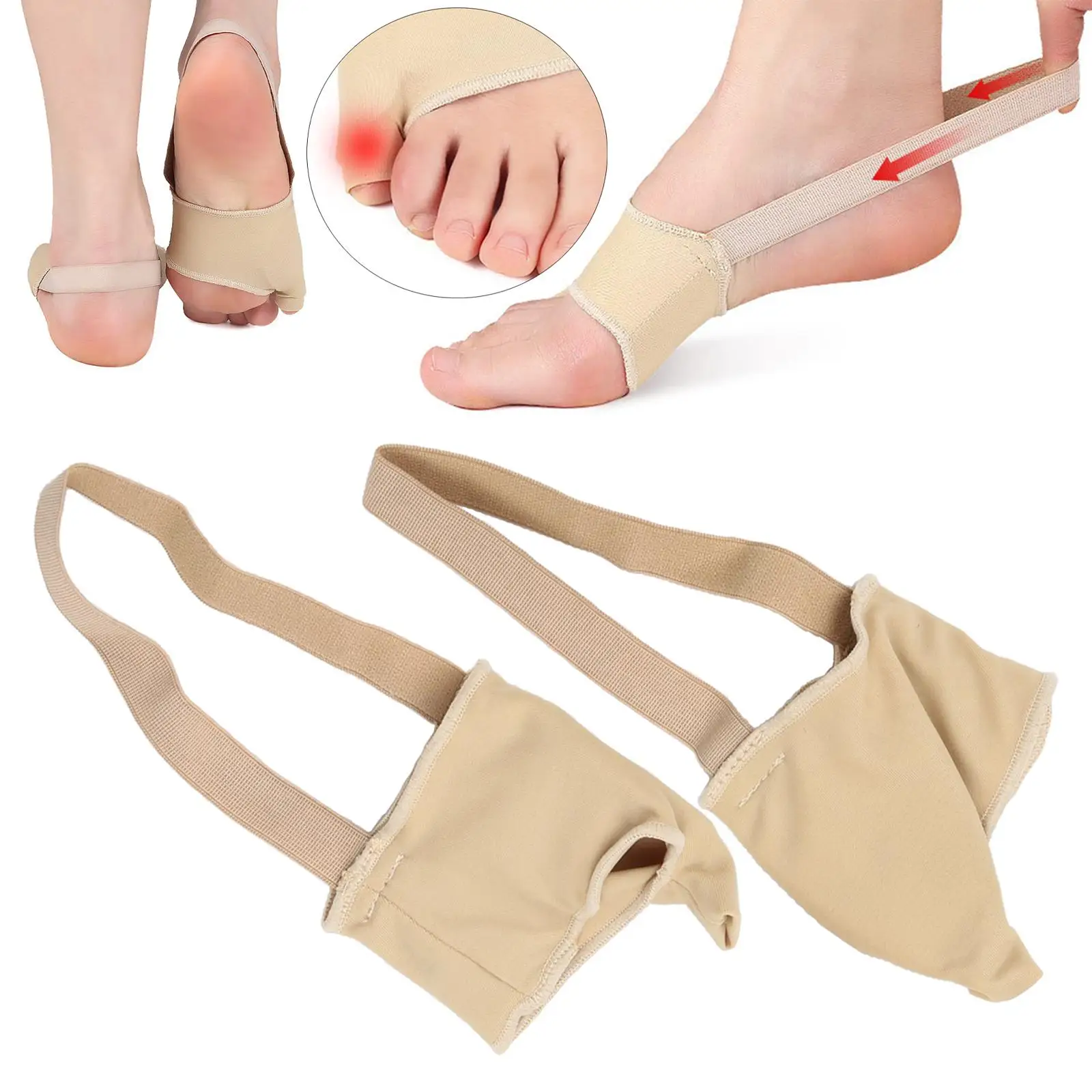 Tailor`S Toe Straightener Guard Little Toe Separator Protector for Hallux Valgus Bunion Soft Day Night Support Provides Padding
