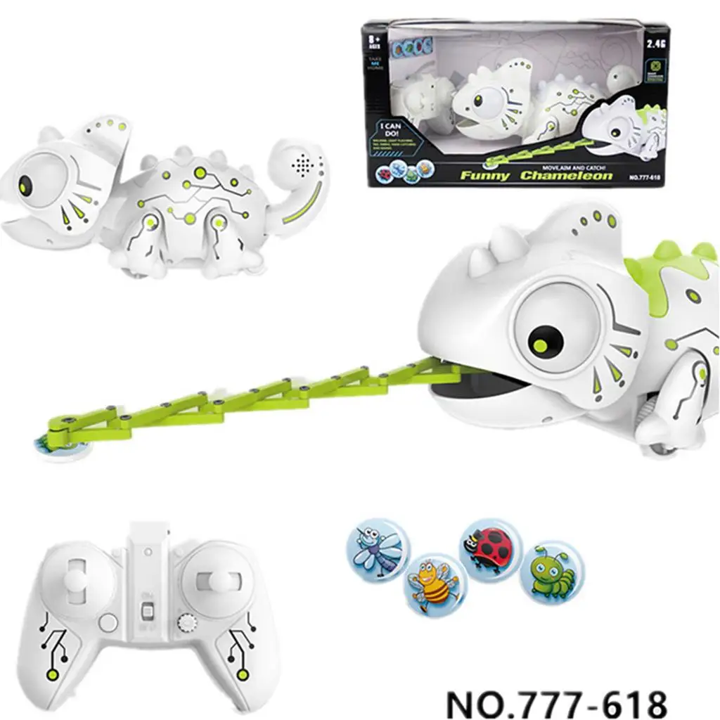 Realistic Remote Control Color Changing Chameleon with Moving Eyes And