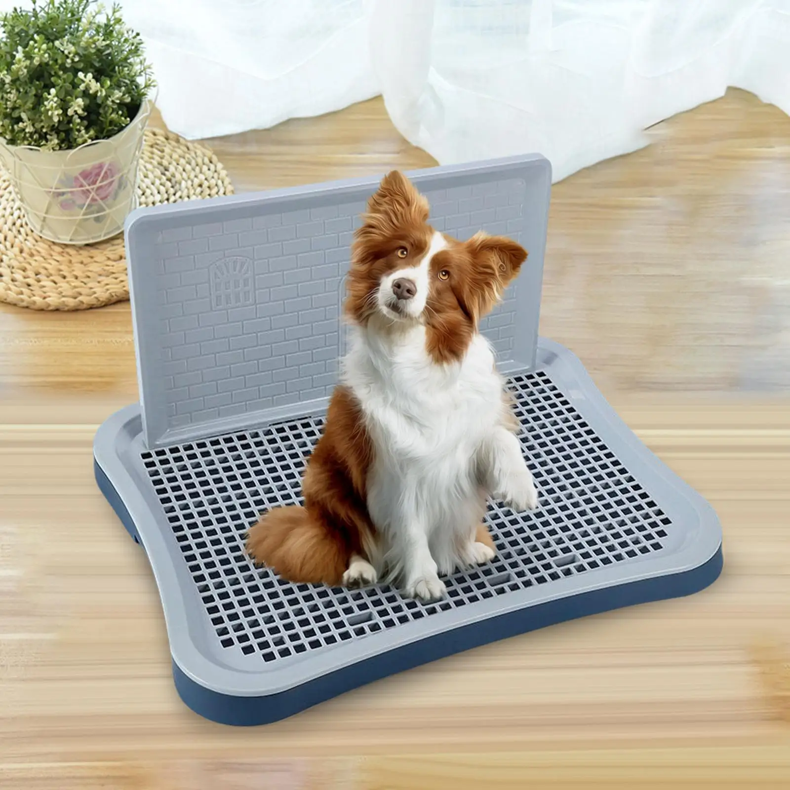 Dog Toilet Mesh Grids Keep Paws and Floors Clean Puppy Pee Pad Pet Training Toilet Tray for Small and Medium Dogs Puppy Hamster