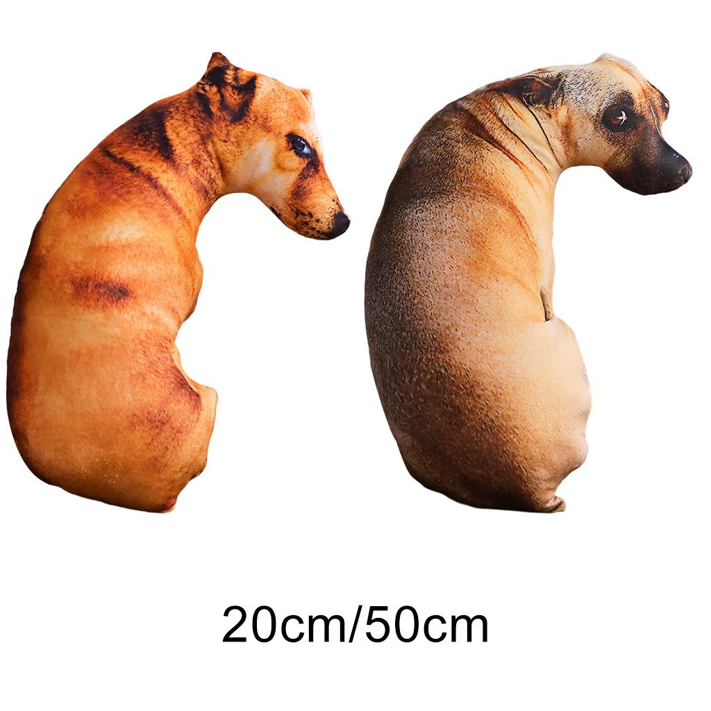 Simulation Dog Pillow Plush Doll Toy Hugging Pillow Throw Pillow Doll Toys for Teens Kids