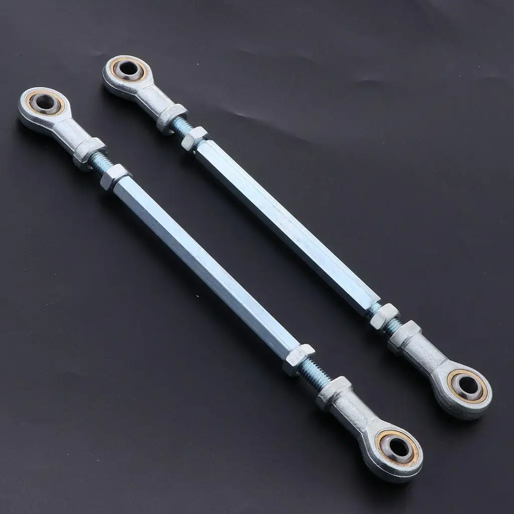 2pcs Tie Rod Assembly with Tie Rod Ball Joints for ATV Steering Shaft Tie Rods