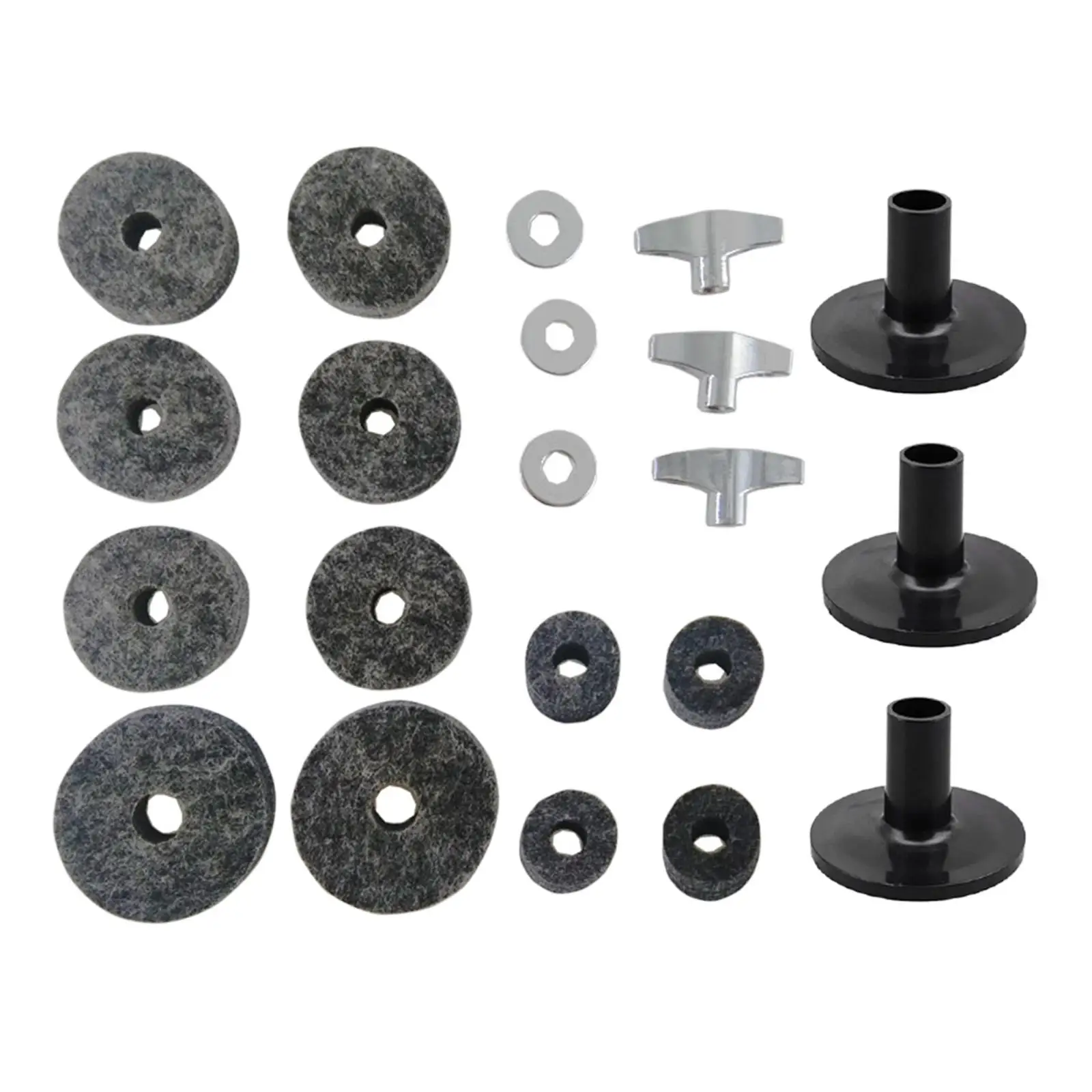 21Pcs Replacement Cymbal Felts Washers Musical Accessories Drum Accessories