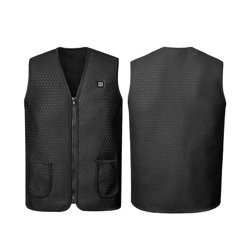 Men`s Heated Vest Insulated Electric Jacket 5V Rechargeable Washable Vests
