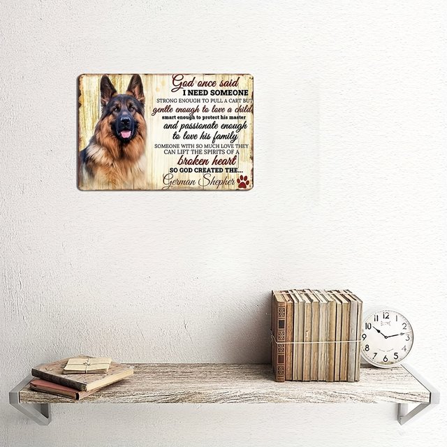 Metal hot Love German Sheppard Sign