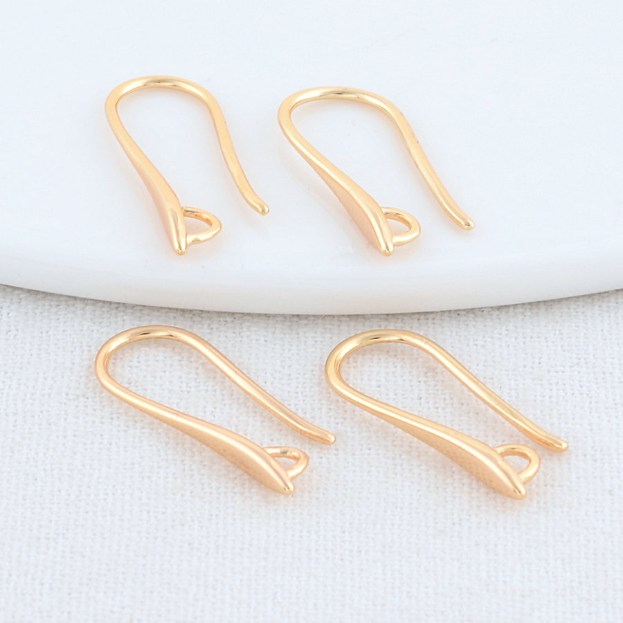 2,5*20MM 14K Gold Farbe Messing Ohrringe Hoops Hohe Qualität Schmuck Machen Liefert Diy Erkenntnisse Zubehör – Detail 6