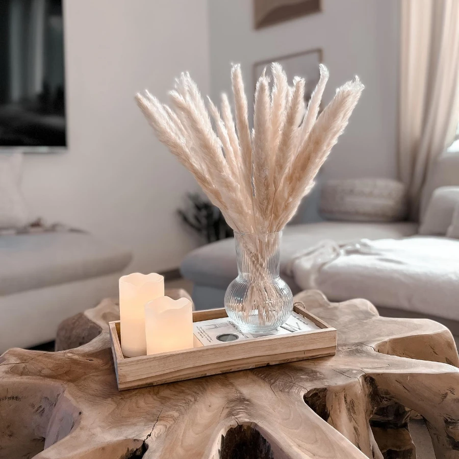 30PCS Dry Flowers for Decoration Party Real Pampas Grass Natural Dried Flowers Bulrush Rabbit Tail Grass Fall Office Home Decor