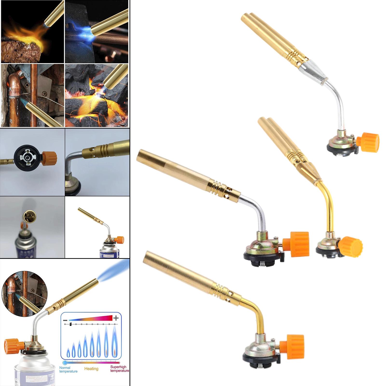 Gas Torch W/ Card Inetrface Stainless Steel Tube Burning Soldering Heat Gun for Outdoor