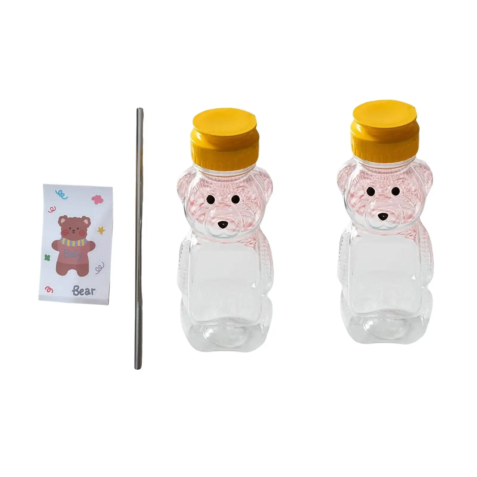 Drinking Bottle Honey Jar Decoration Condiment Cups for Juice Ketchup Oil