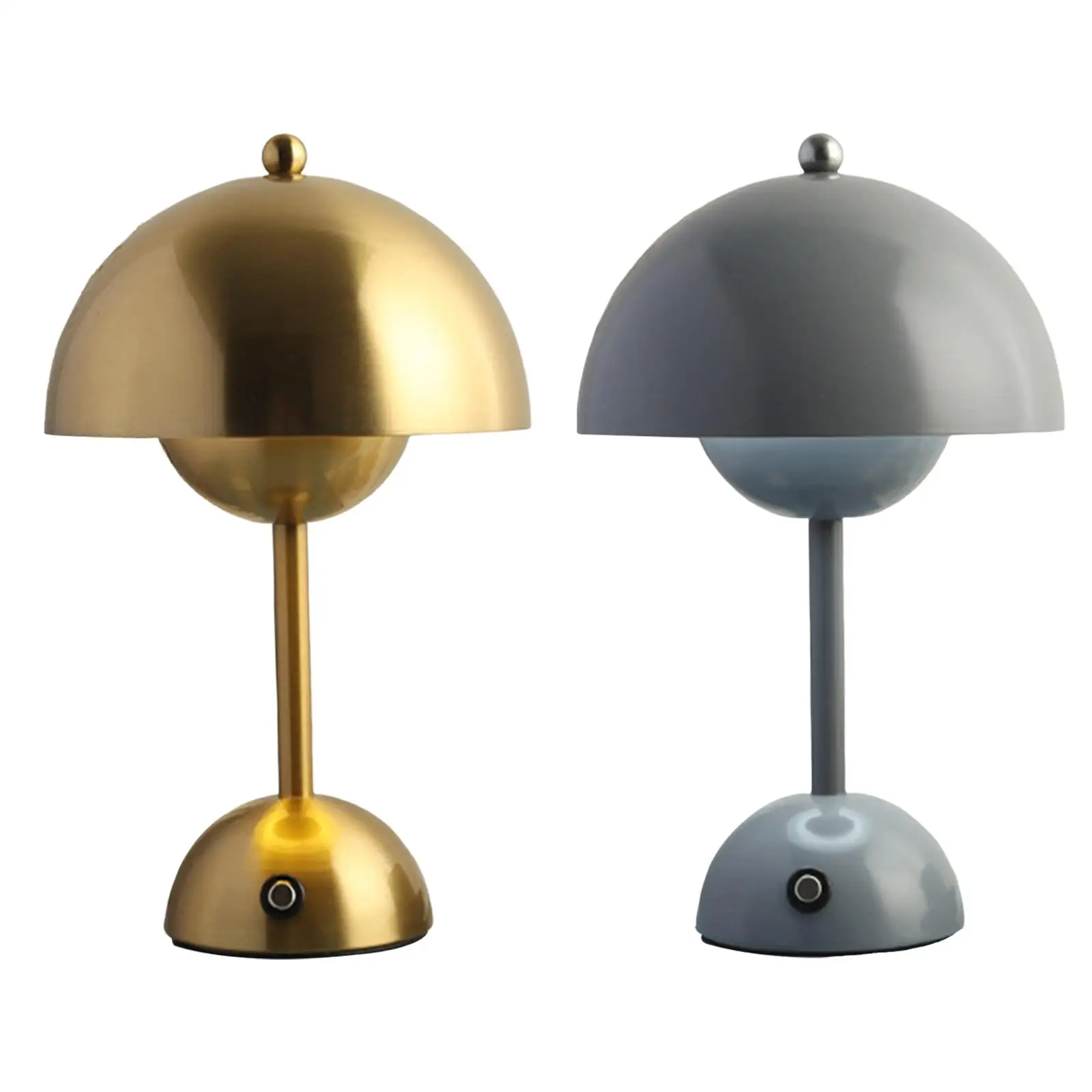 Modern Mushroom Bud Table Lamp LED Decoration Metal Lighting USB for Office
