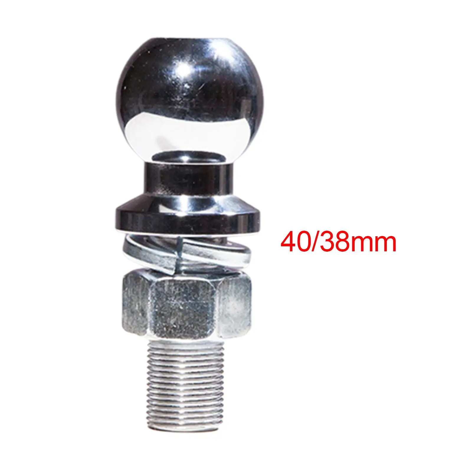 Trailer Hitch Ball 2 inch Spare Parts Portable Chrome Trailer Connector Ball Head for Vehicle Beach Motorcycle RV