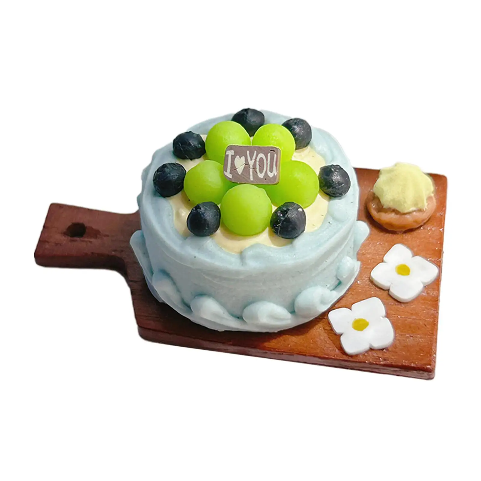 3D Miniature food, Dollhouse Cake, 1:6 1:12 Fairy Garden Scene Accessories