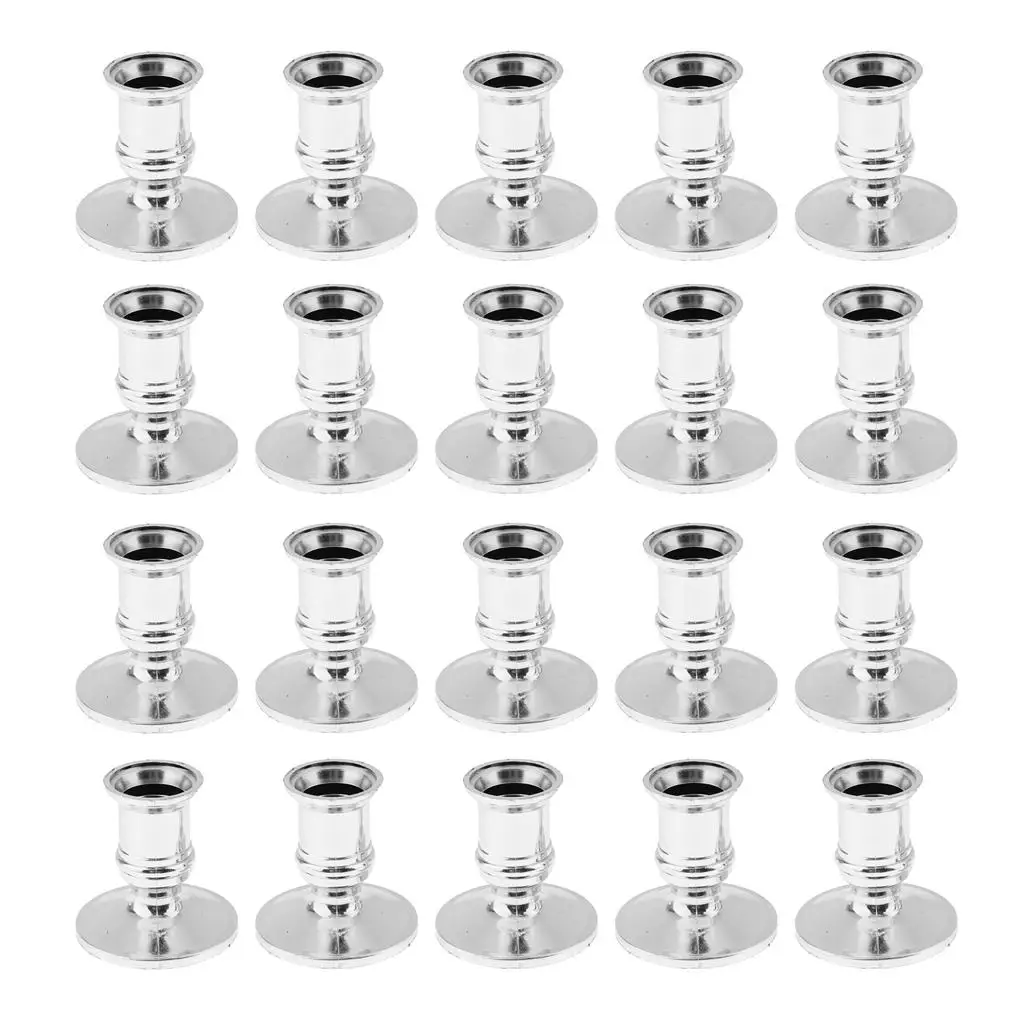 20cs Electronic Pillar Candle Base Taper Candlestick for Dating Votive