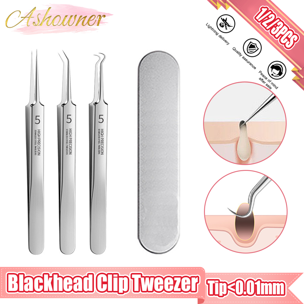 Best of German Ultra-fine No.5 Cell Pimples Blackhead Clip Tweezers Black Head Comedone Removal Needles Pore Cleaner Deep Cleansing Tool Reviews & Tips