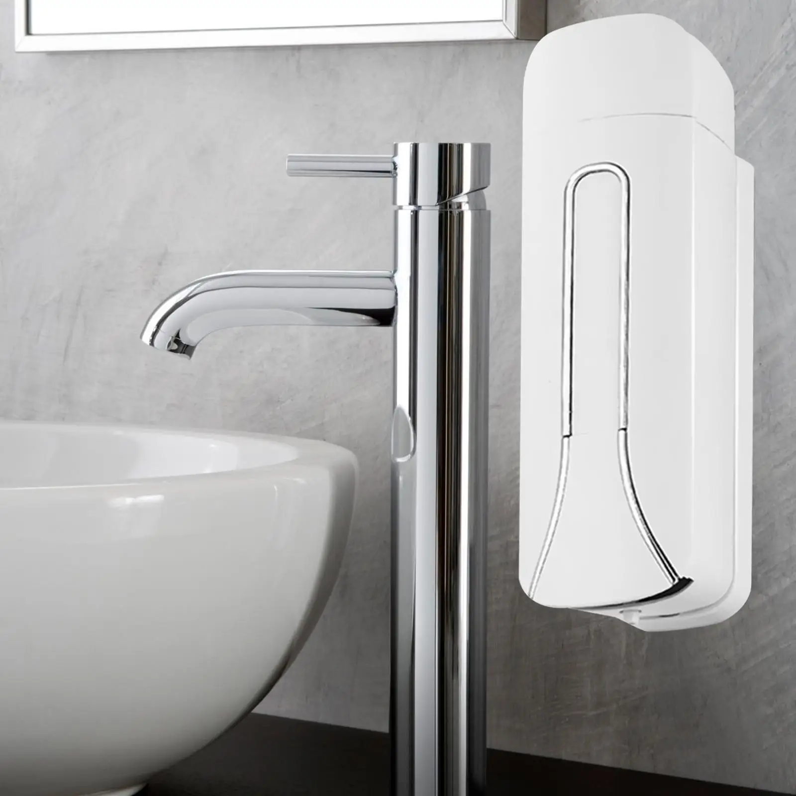 Manual Foam Soap Dispenser Hands Free Soap Dispenser Shower Soap Refillable 400ml Wall Mounted for School Office Hotel Toilet