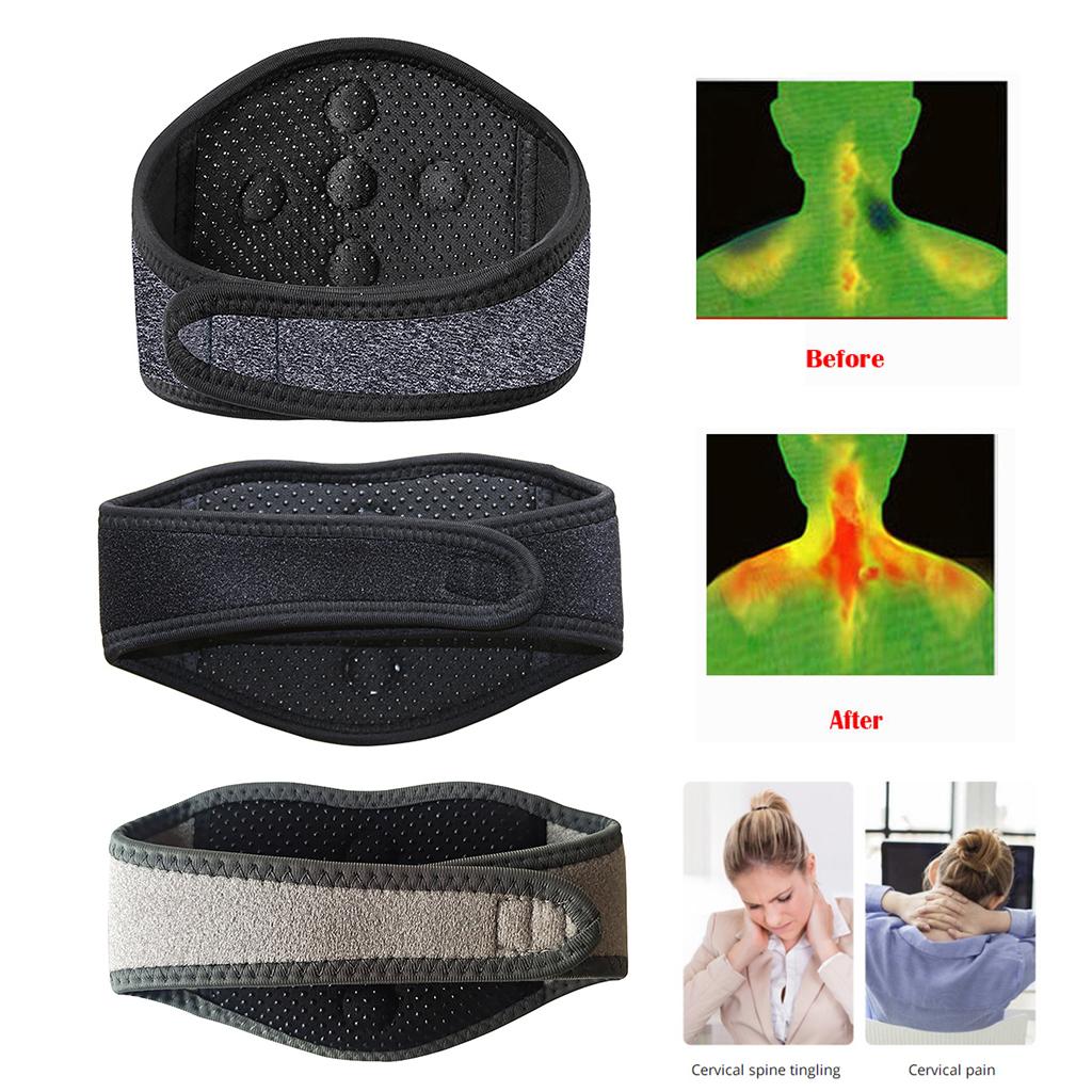 Tourmaline Thermal Self-Heating Neck Pad for Long-Term Office Computer Staff, Sports And Leisure Neck Support Brace Protector 