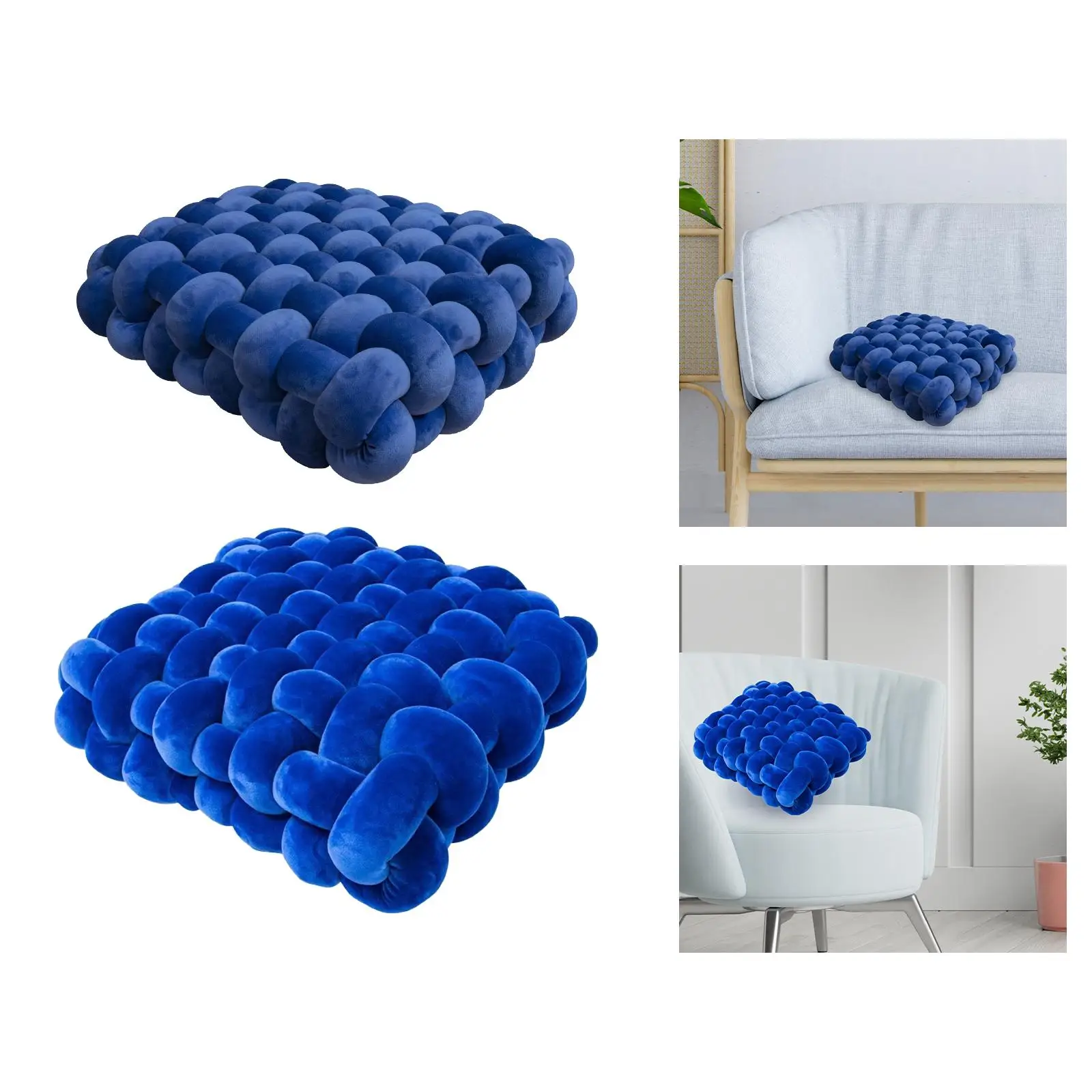 Chair Cushion Comfortable Mat Modern Handwoven Lightweight Knot Pillow Pillow for Living Room Hotel Couch Garden Office
