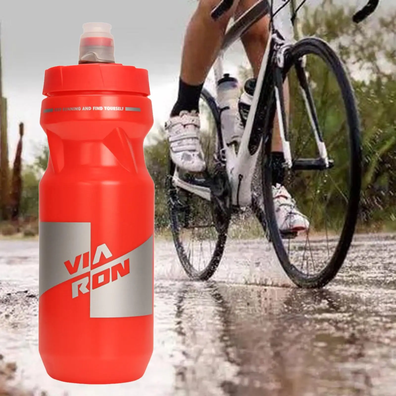 650ml Water , BPA- Drink Bottle for Outdoor Workout Road Bike Mountain Bike Lightweight