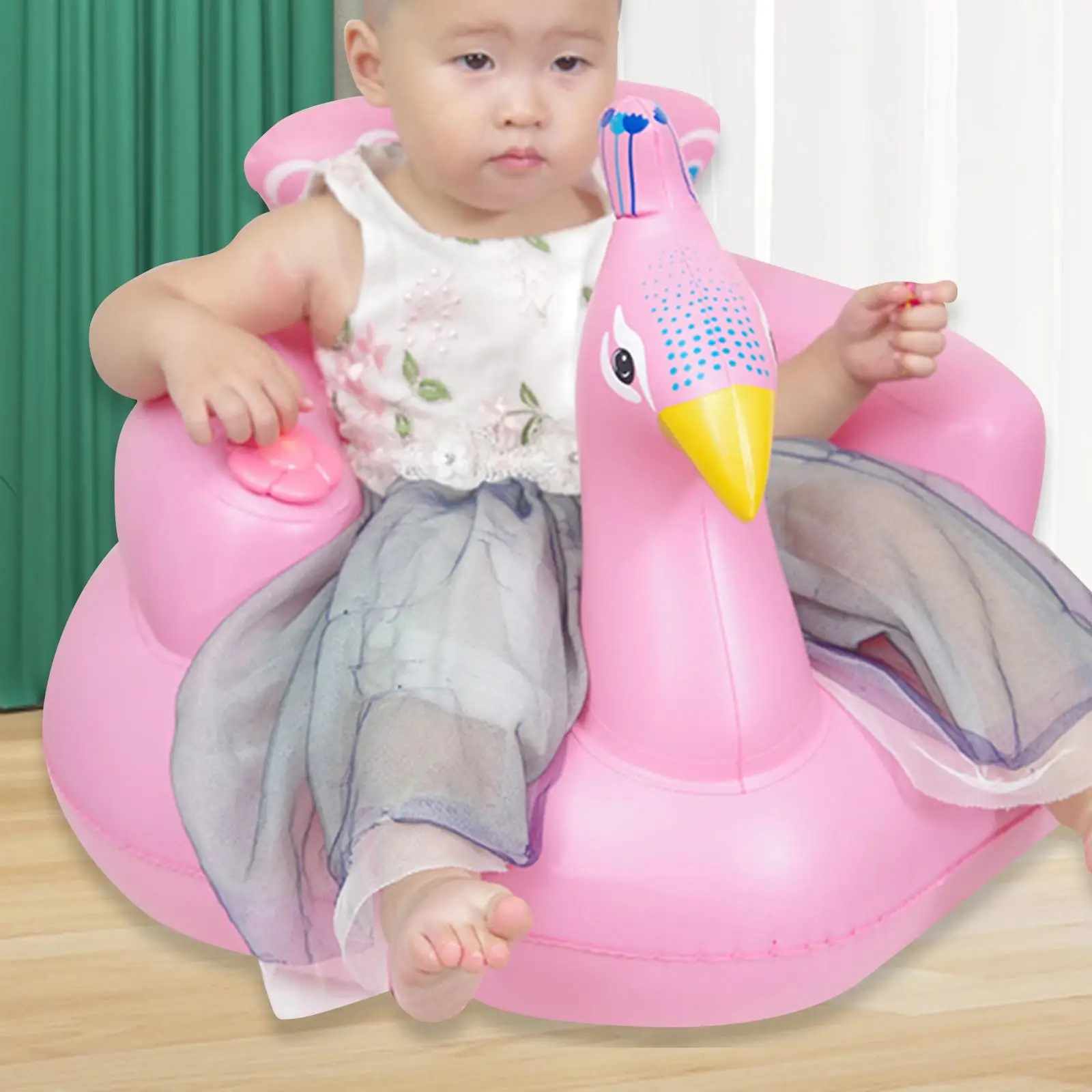 Inflation Baby Chair Seat Floor Seat Baby Shower Chair Floor Seater Infant Support Seat Pool Water toy Shower Chair