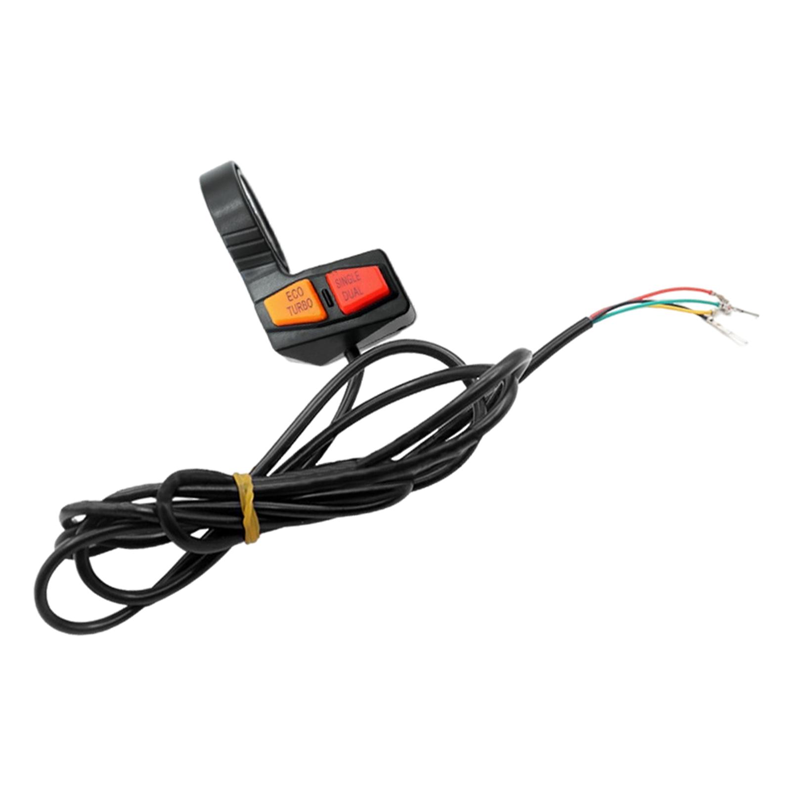 High Low Speed Boost Switch Handlebar Switch Single Dual Motor Driven Control Switch for Electric Bike Dirt Bike Scooter