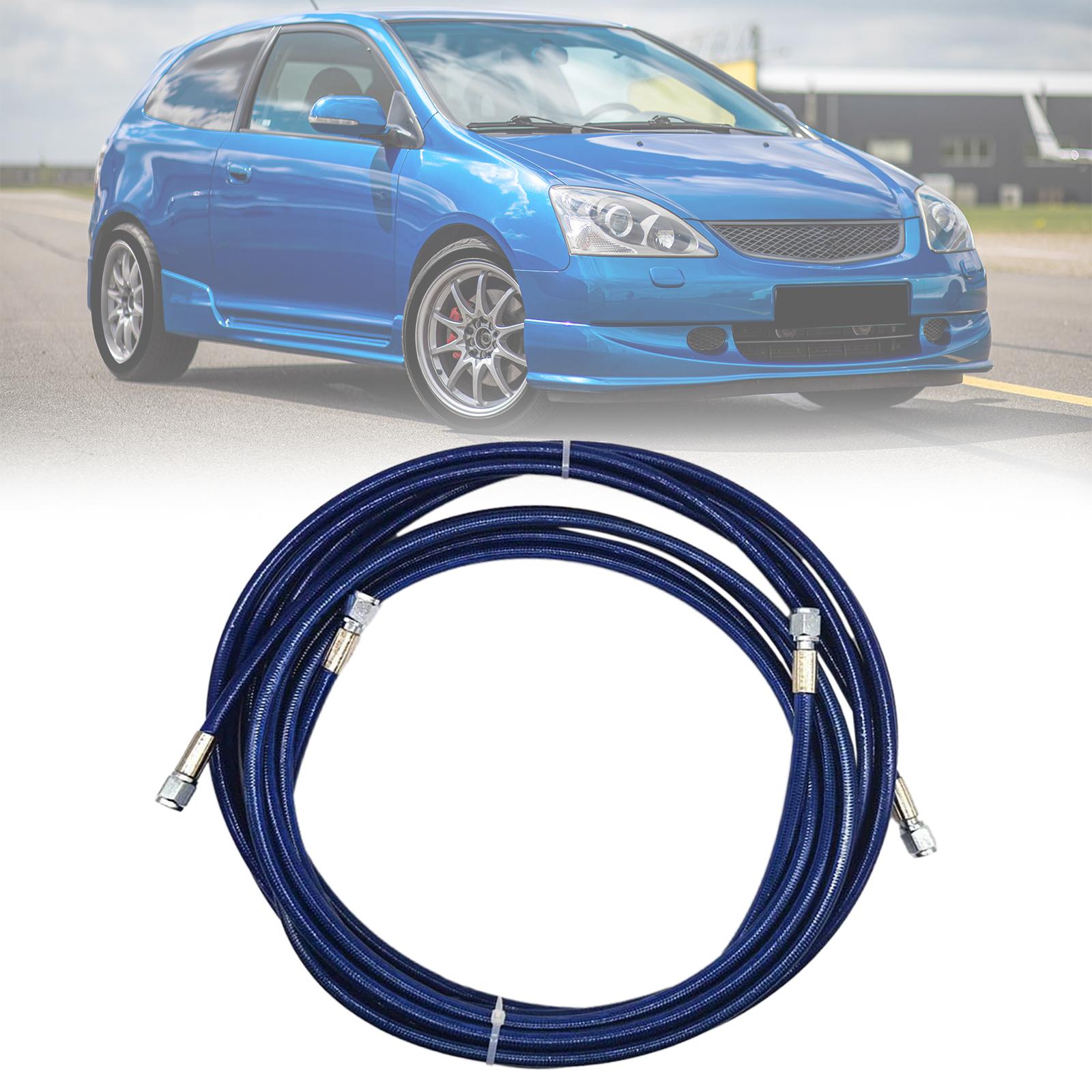 Rear Brake Line Kit Stainless Steel Accessories for Honda Civic EK Drum