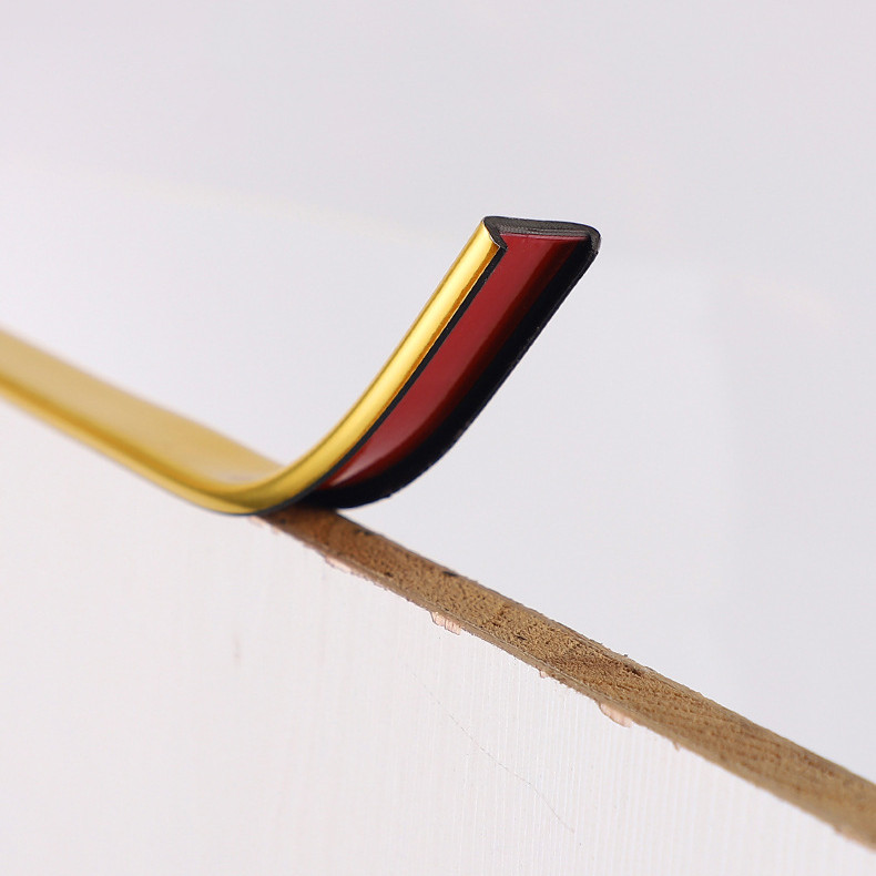 2023 New U-shaped Edge Banding Cabinet Desktop Edge Banding Decorative Strip PVC Wood Furniture Protector Cover Home Decoration