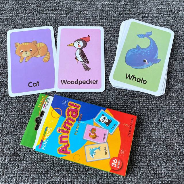 Tofficu 232 Folhas Flashcards De Educação Infantil Jogos Sensoriais Para o  Jardim De Infância Cartões Flash De Animais Fofos Laminação Dupla Face  Essenciais Número Criança Pequena