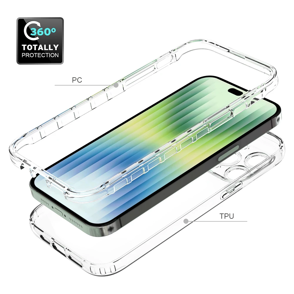 Body Case for Apple iPhone 14 Pro Max iPhone 13 Pro Max Mini Rugged Shockproof Clear Bumper Cover- Se89f646d49c647aeb0f4f2e69fa2a458X