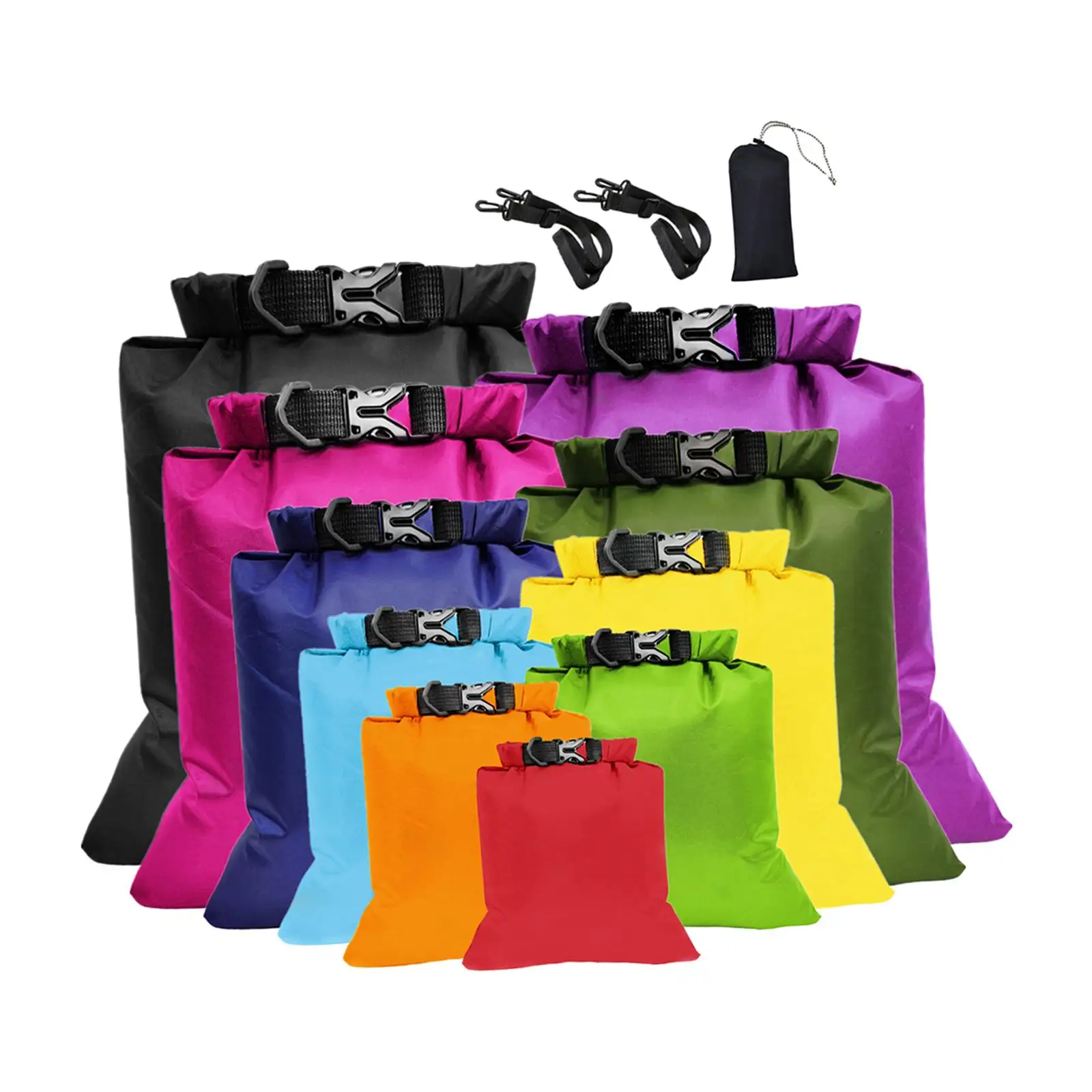 10x Floating Waterproof Bags Lightweight Heavy Duty Roll Top Floating Bag for Kayaking for Surfing Swimming Kayak Hiking Boating