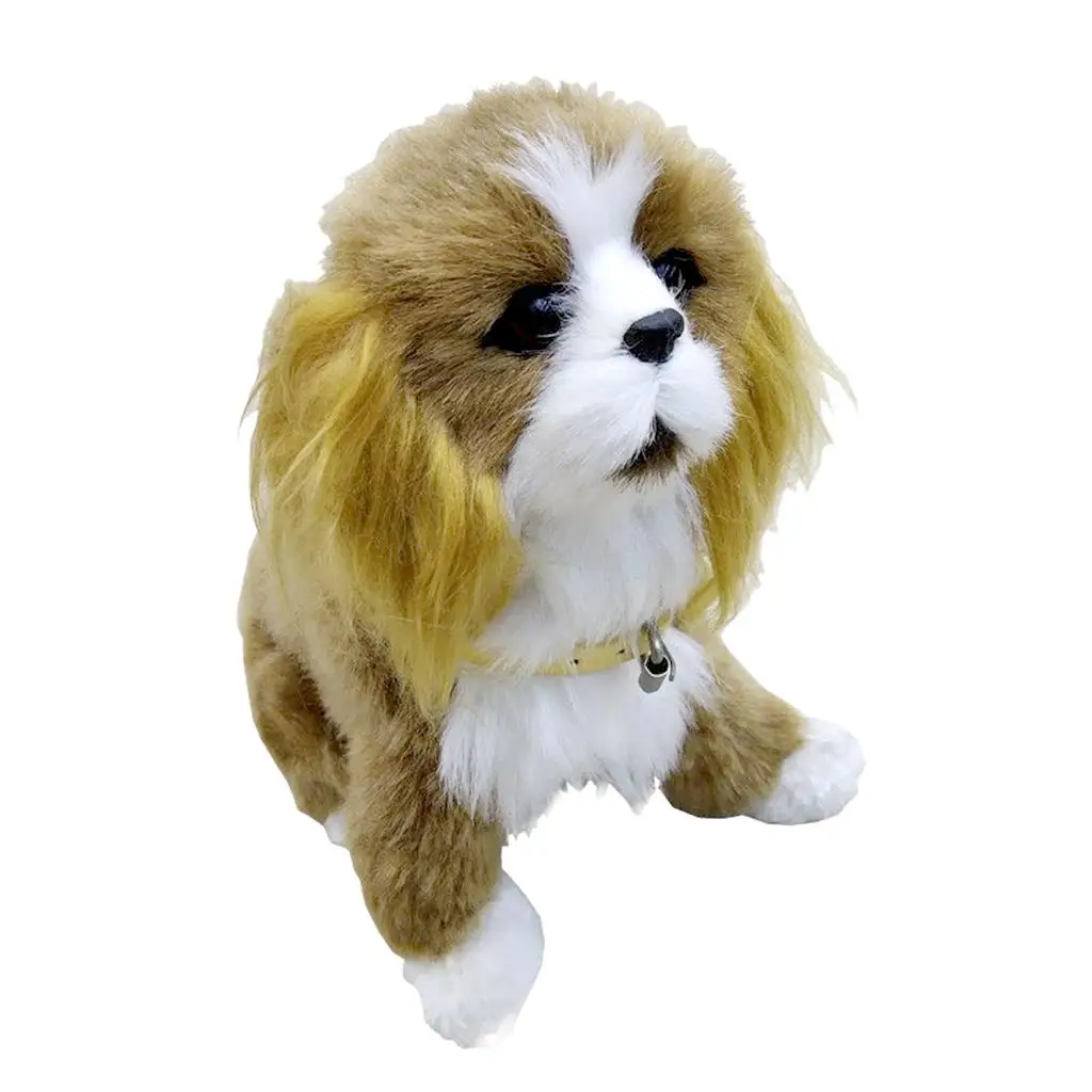 Soft Electronic Pet Dog Figures Interactive Early Learning Plush Dog Toy  Toys Toddler New Year Gifts Christmas Present