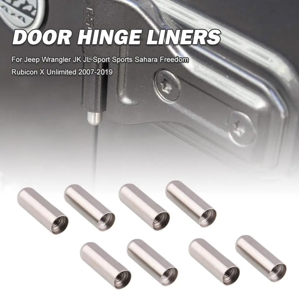 8pcs/Set Door Hinge Pins Liners Bolts Guidesfor   2007-2019