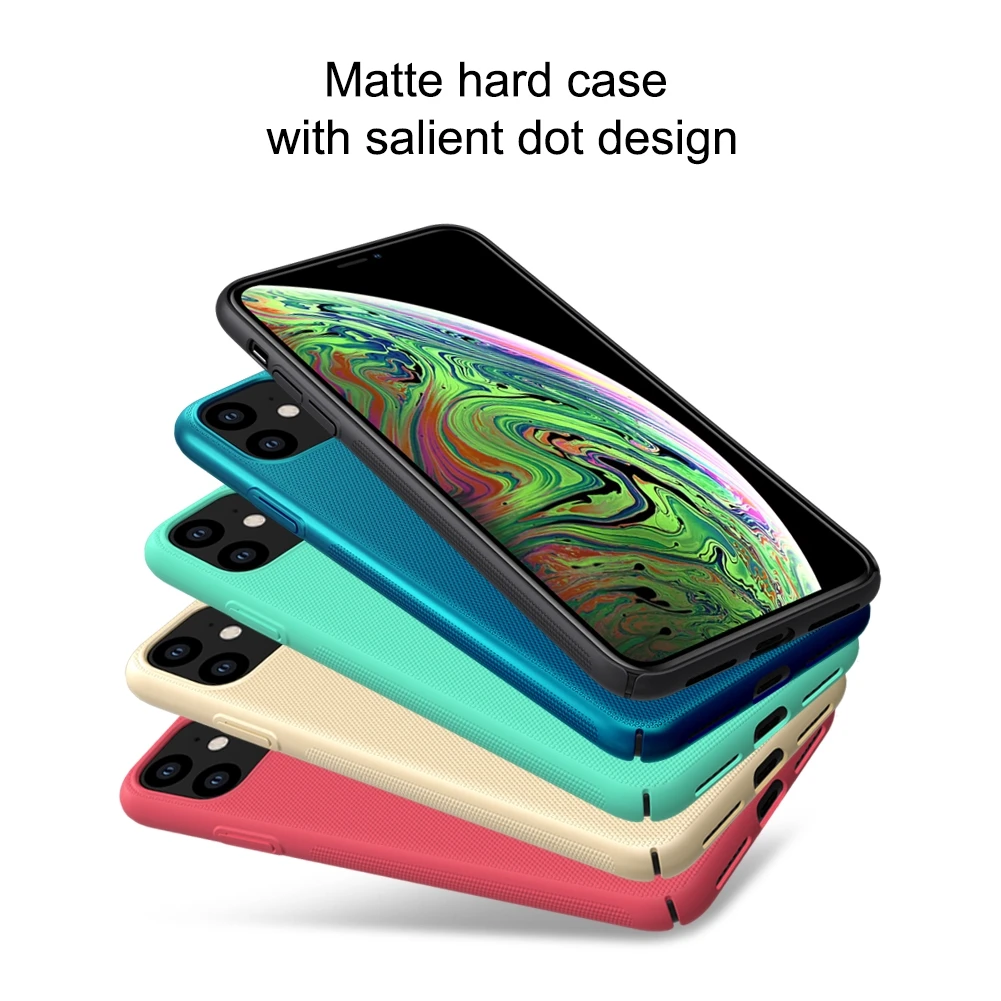NILLKIN Super Frosted Shield Matte Case for iPhone 11 Ultra Thin Hard Cover iphone 11 Pro Max leather case