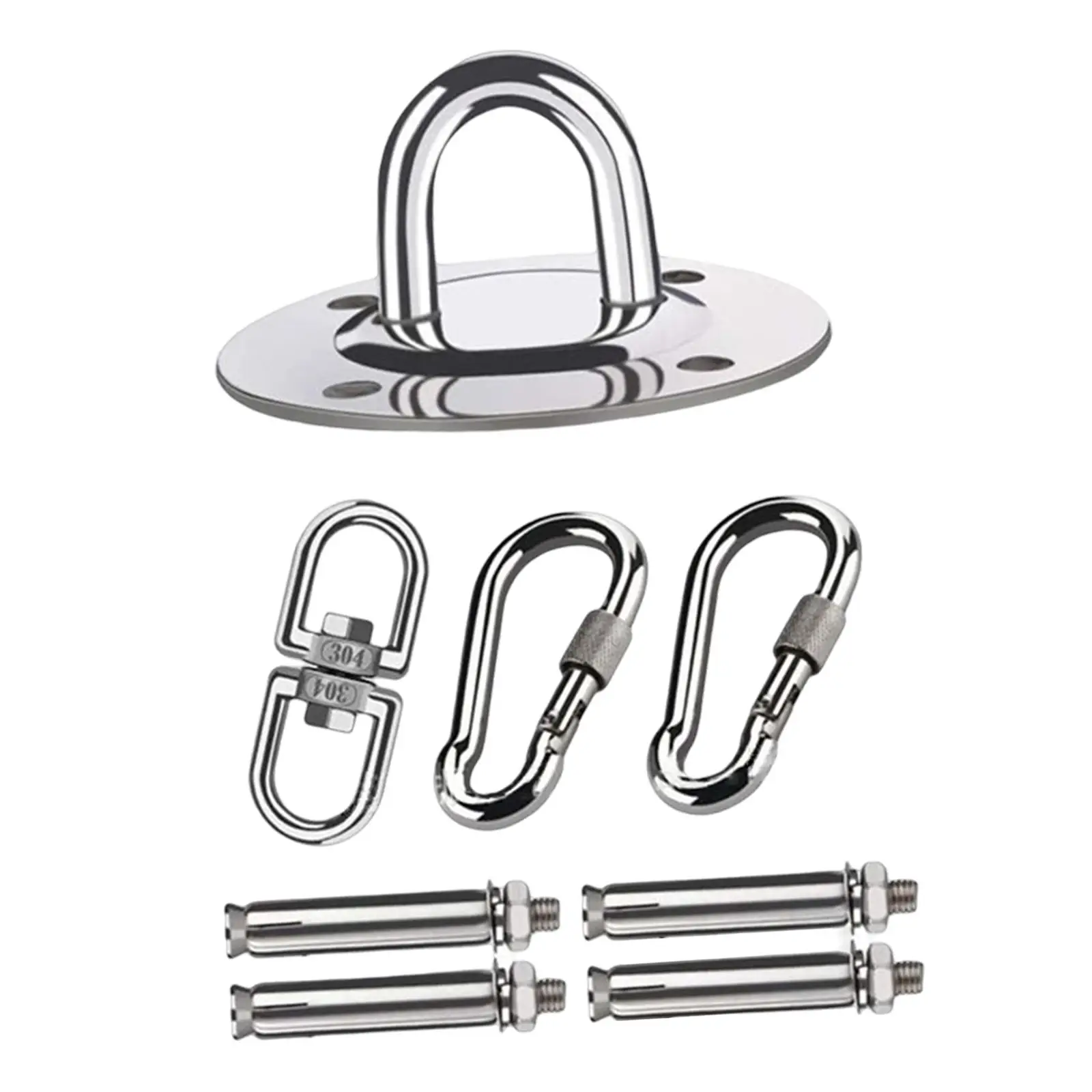 Hammock Hanging Kit Accessories Stainless Steel Bracket Hook Hanger Equipment for Yoga Ceiling Wall Gymnastics Pilates