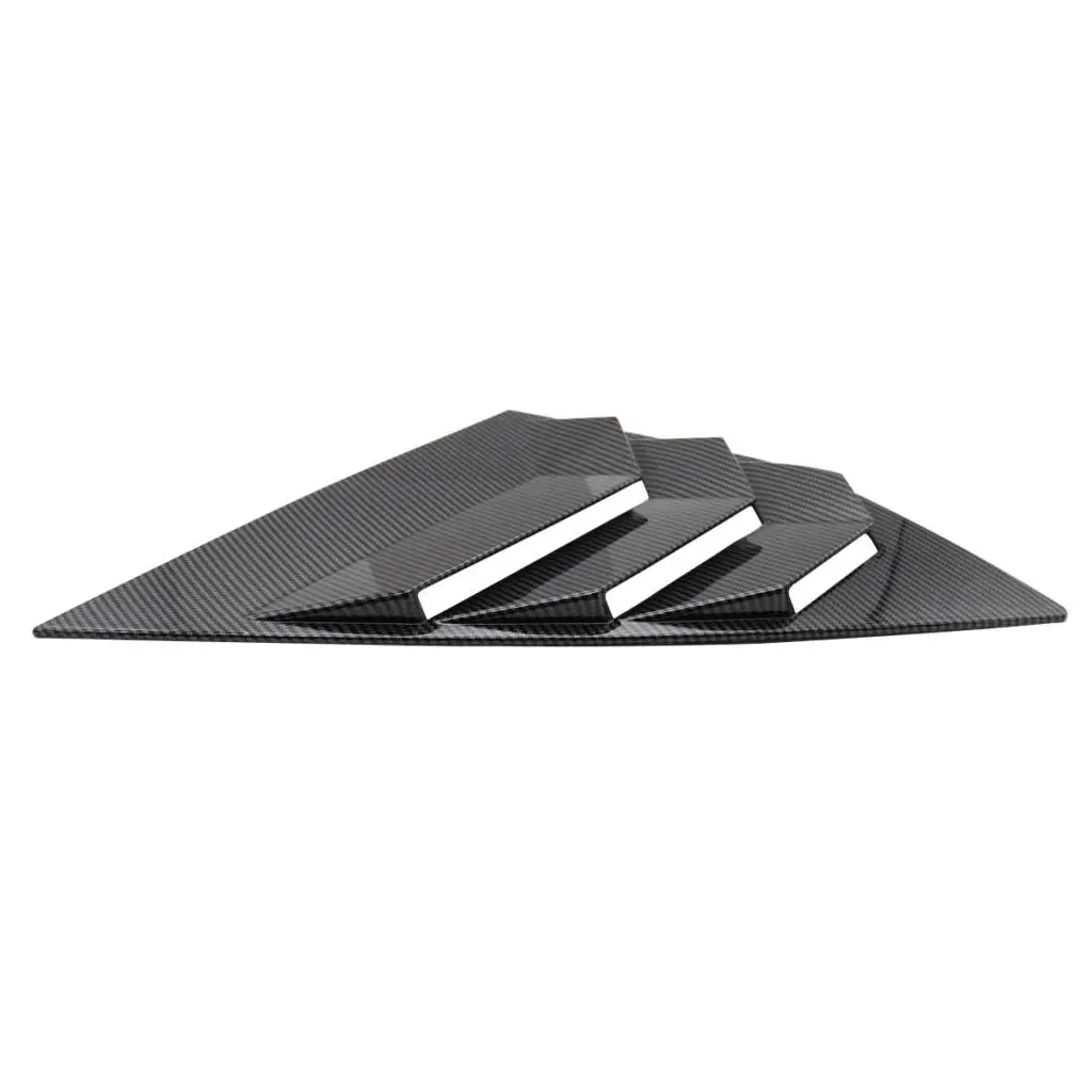 Gloss Black Rear Quarter Window Louver Vent For  Hatchback 