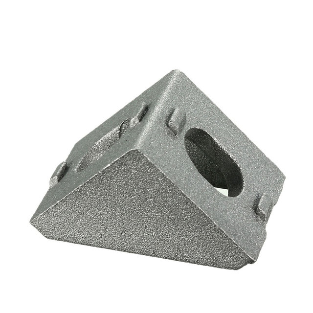 10Pcs Support De Joint D'Angle En Aluminium à Angle Droit Gris 20Mm  Garnitures De Meubles