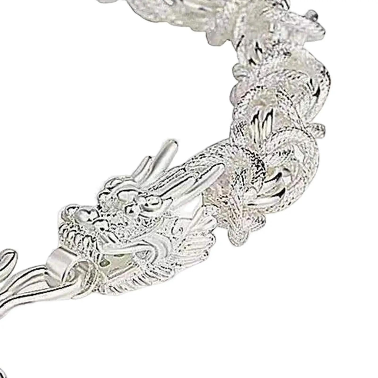 Mens Dragon Head Link Chain Bracelet Novelty Retro Style  Boutique Ornament Bangle Decor Heavy Bracelet Vintage Ouroboros