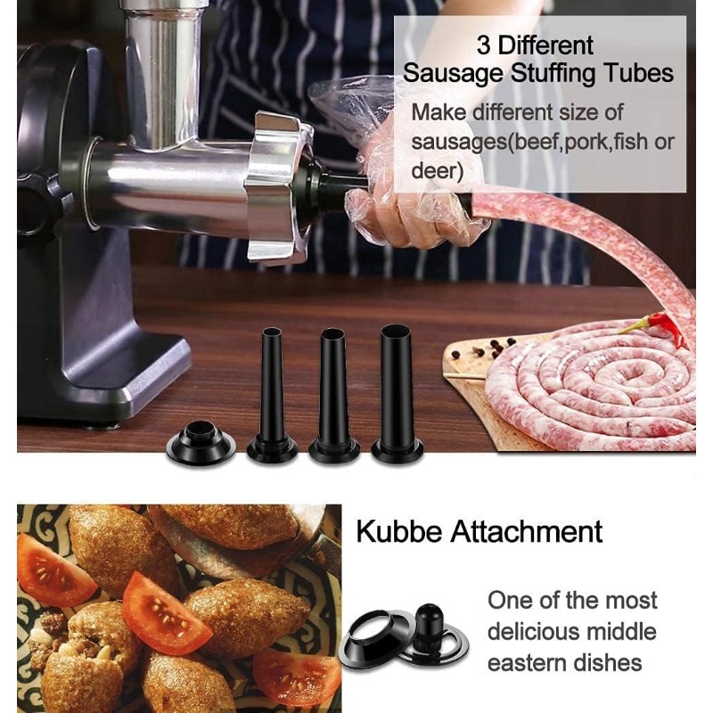 Title 14, AAOBOSI Electric Meat Grinder 【3000W Max 】Hea...