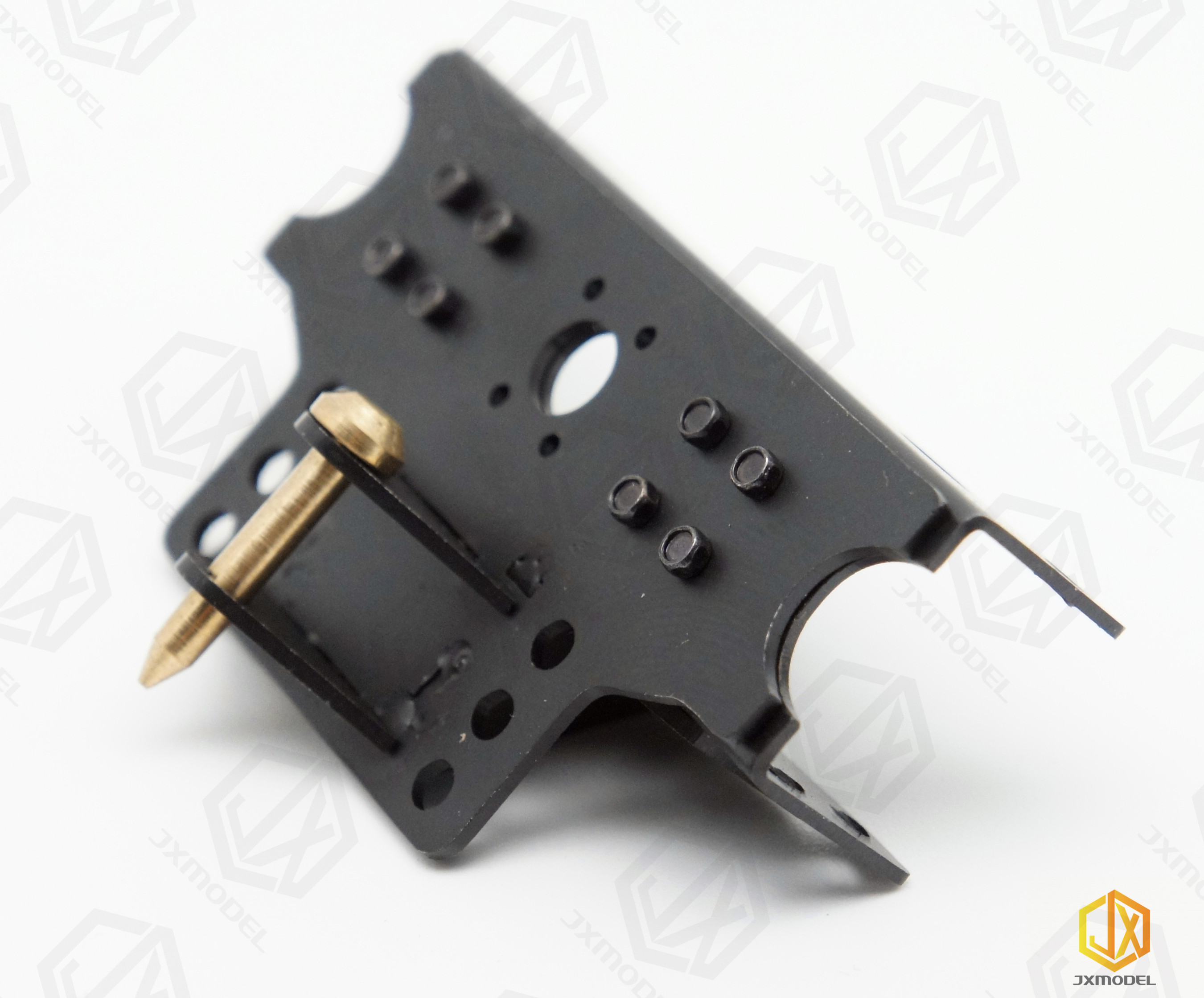 Heck-Abschlepphaken-JXmodel für Tamiya-Automodell 1:14 Schlammkopf schwerer Anhänger-Muldenkipper für MAN F2000 Scania Man Volvo Teile – Detail 2