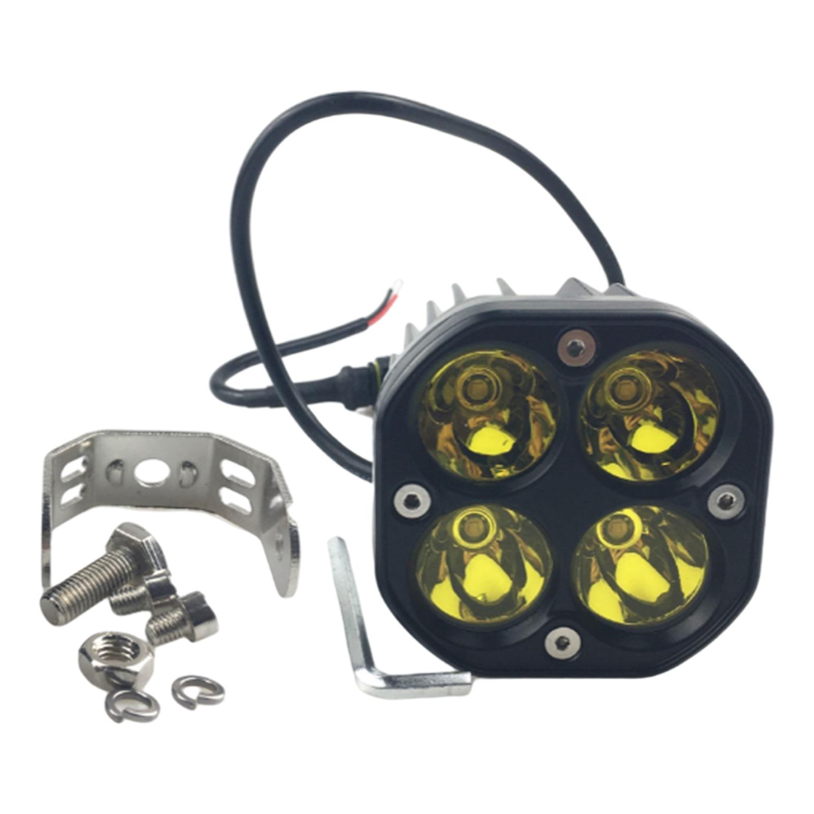 3 inch LED Work Light 1800-2000K 6 Lamp Beads Fog Lamps Spot IP67 Spotlight Fits for 4WD Offroad Tractor SUV Car Driving Boat